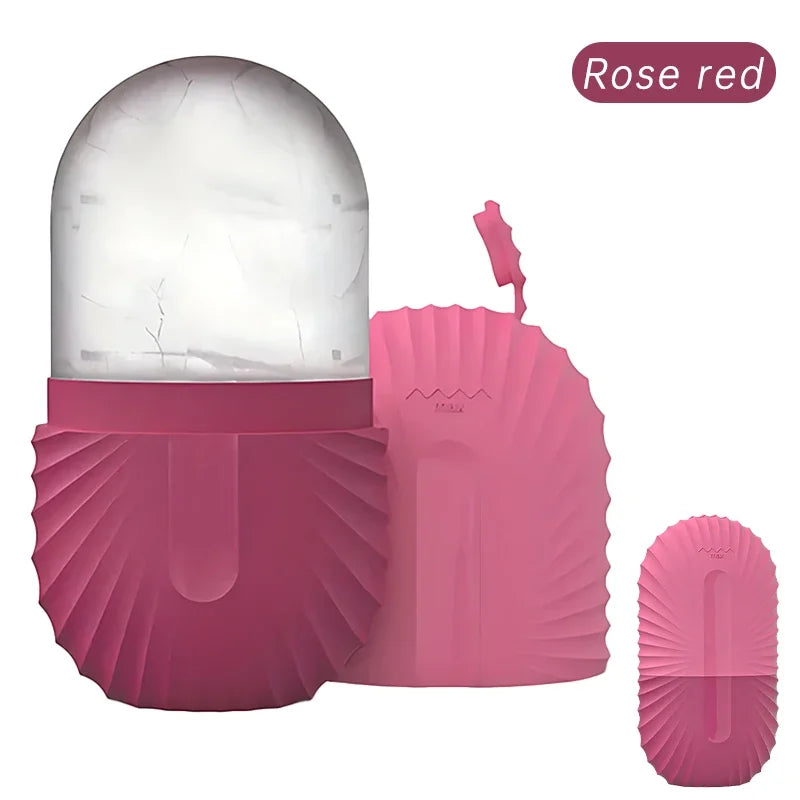 Facial Ice Cube Mold Silicone Freezing Beauty Lifting Ice Face Tool Eye Skin Educe Massager Roller Ball Skin Care Tools