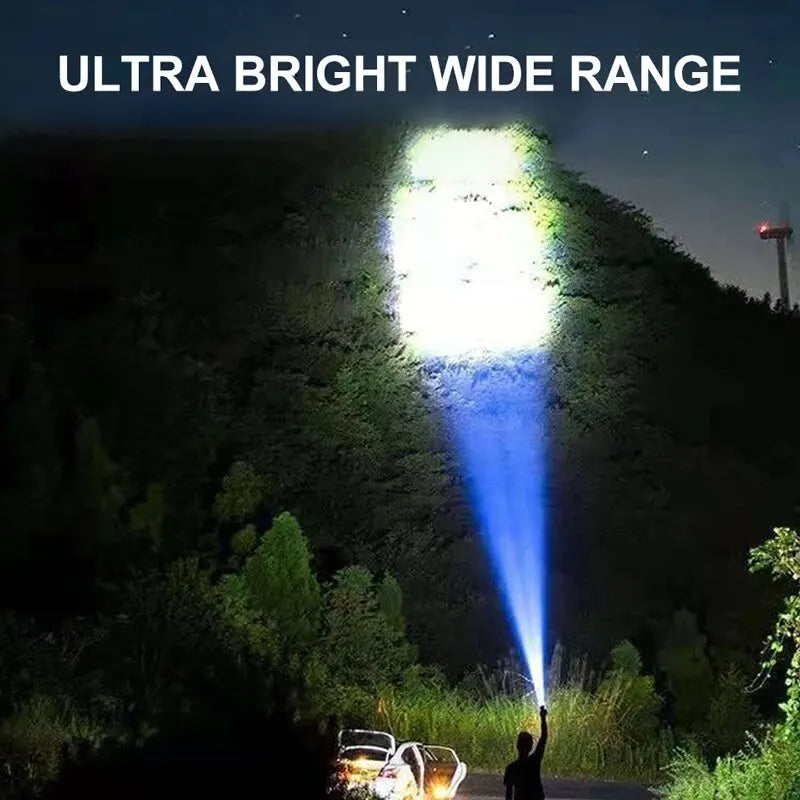 High Power Led Camping Torch Rechargeable Flashlights Portable Light