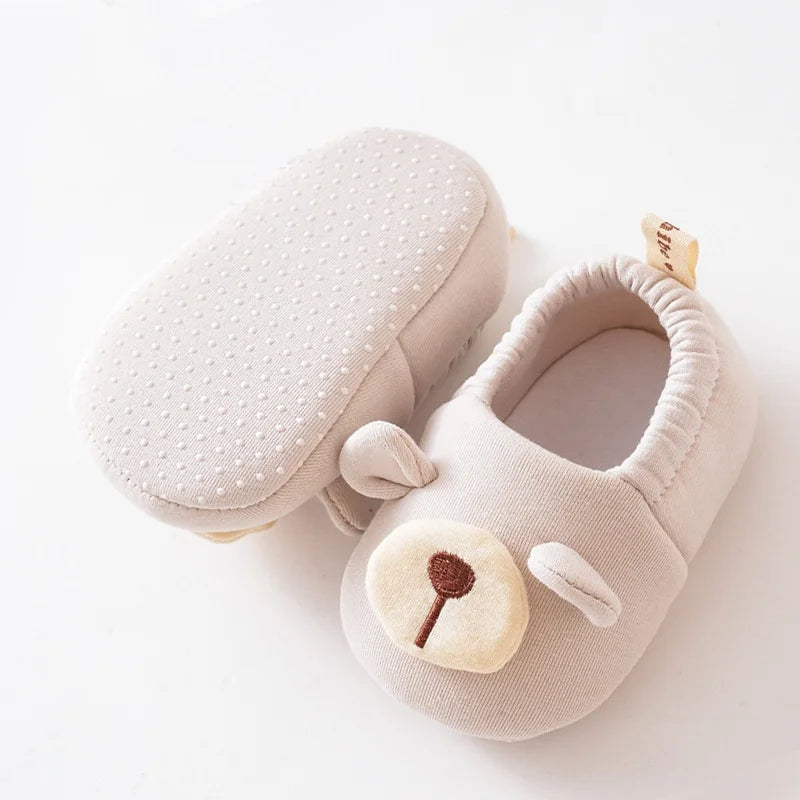 Newborn Baby Shoes For Girls Boys Cute Soft Toddler Floor Sports Infant First Walker Booties Casual Cartoon Baby Shoes Non-slip
