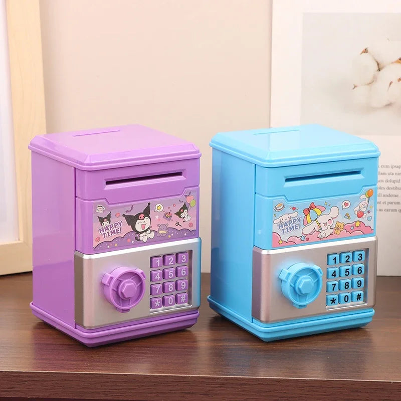1 Piece Birthday Gift Sanrio Anime Kawaii Kuromi My Melody Cinnamoroll Safe Shape Children's Piggy Bank Girl Heart Cute Toy