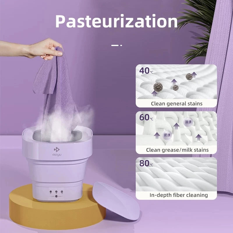 Mini Washing Machine Portable Folded Cleaning Laundry Machine