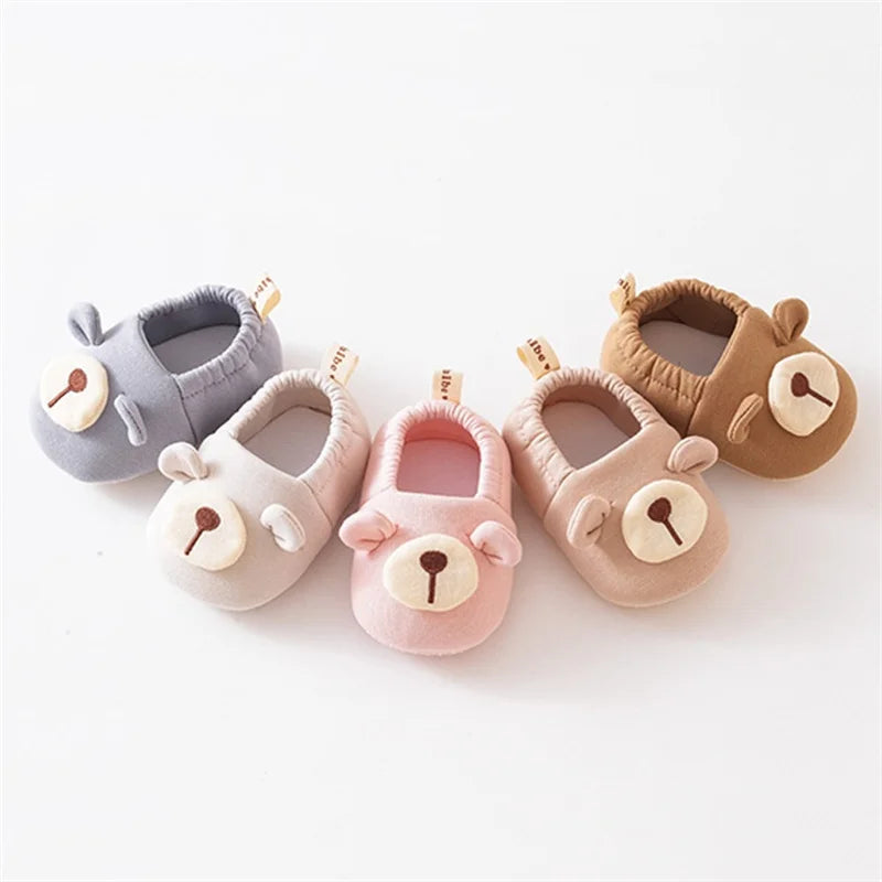 Newborn Baby Shoes For Girls Boys Cute Soft Toddler Floor Sports Infant First Walker Booties Casual Cartoon Baby Shoes Non-slip