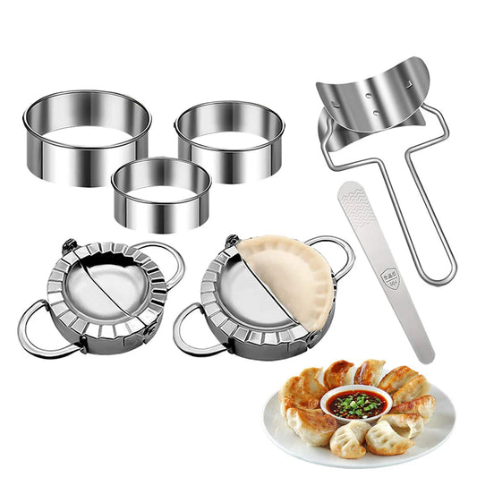 Dumpling Mold Stainless Steel Dumpling Maker Ravioli Empanada Maker Metal Dumplings Gyoza Dough Press Mould Kitchen