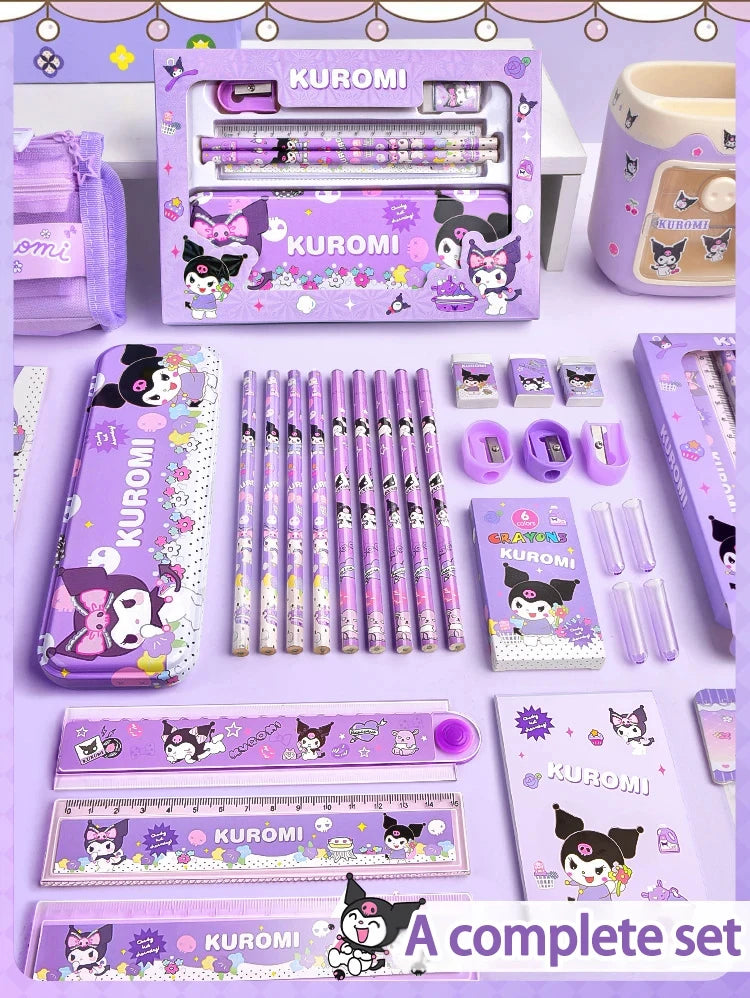 Gift Box Girls Primary School 12-Piece School Supplies for Children Kawaii New Hot