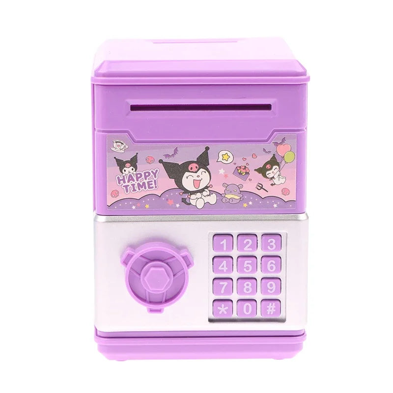 1 Piece Birthday Gift Sanrio Anime Kawaii Kuromi My Melody Cinnamoroll Safe Shape Children's Piggy Bank Girl Heart Cute Toy