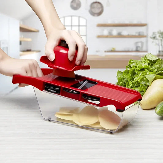 6 in 1 Vegetable Cutter Grater Slicer Shredder Multifunctional Peeler
