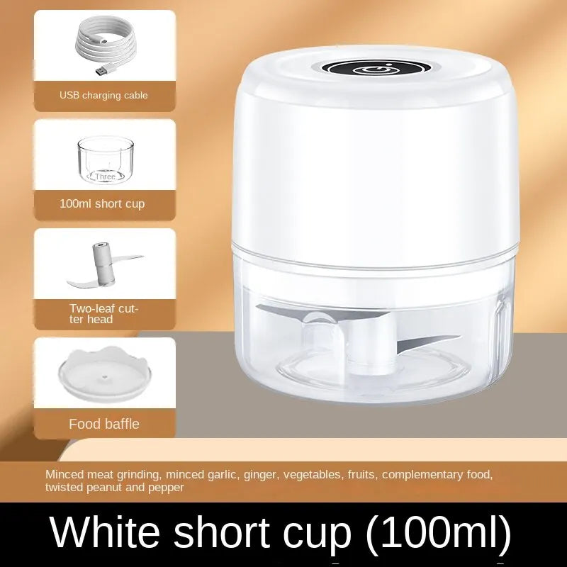 Electric Food Chopper Garlic Crusher Meat Grinder Mini Garlic Press Vegetable Chopper Masher Machine USB