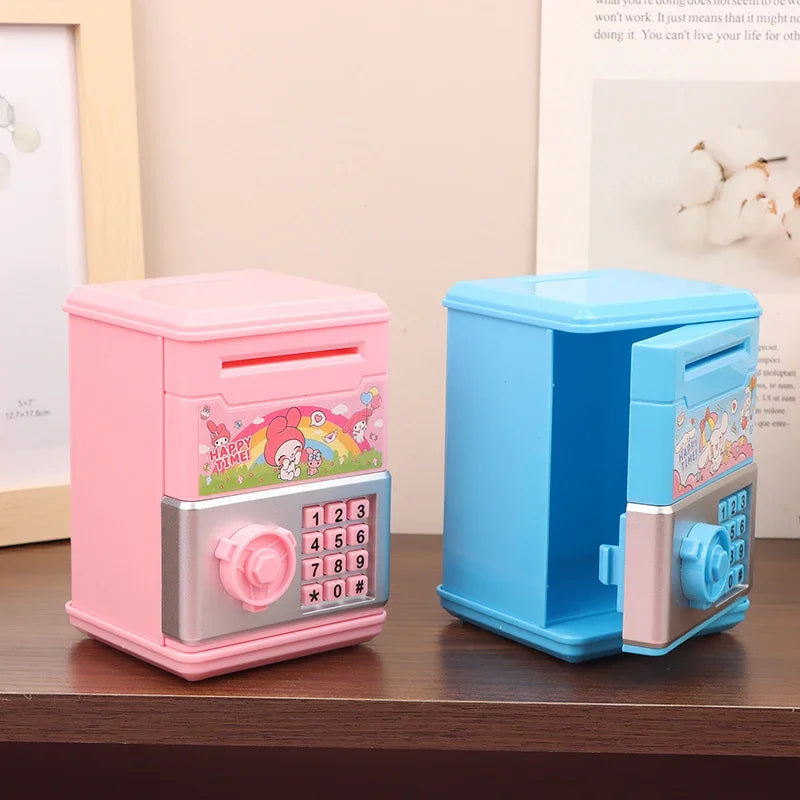 1 Piece Birthday Gift Sanrio Anime Kawaii Kuromi My Melody Cinnamoroll Safe Shape Children's Piggy Bank Girl Heart Cute Toy