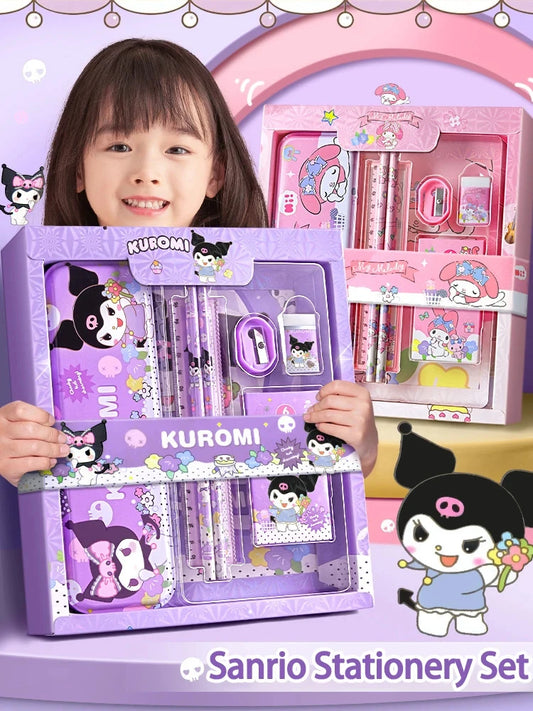 Gift Box Girls Primary School 12-Piece School Supplies for Children Kawaii New Hot