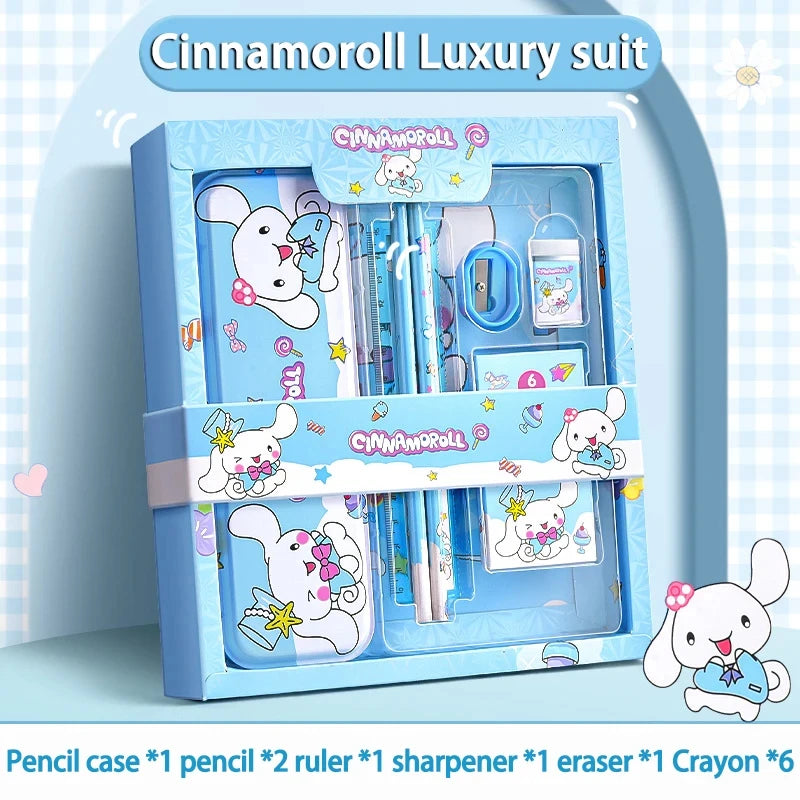 Gift Box Girls Primary School 12-Piece School Supplies for Children Kawaii New Hot