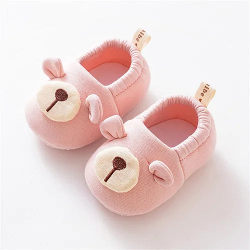 Newborn Baby Shoes For Girls Boys Cute Soft Toddler Floor Sports Infant First Walker Booties Casual Cartoon Baby Shoes Non-slip