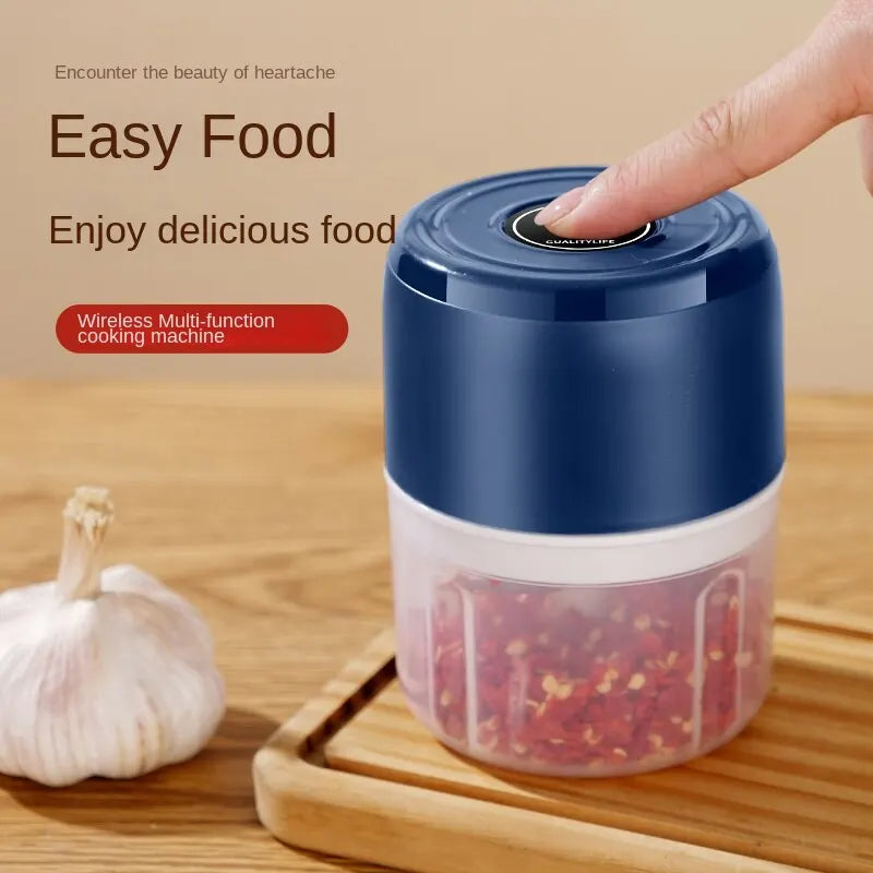 Electric Food Chopper Garlic Crusher Meat Grinder Mini Garlic Press Vegetable Chopper Masher Machine USB