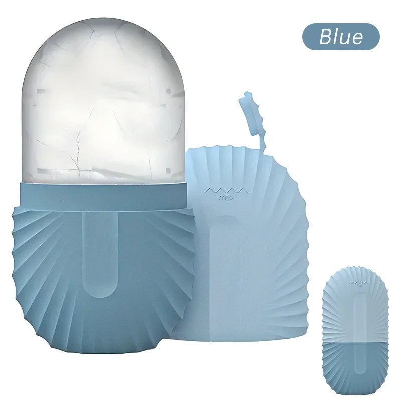 Facial Ice Cube Mold Silicone Freezing Beauty Lifting Ice Face Tool Eye Skin Educe Massager Roller Ball Skin Care Tools