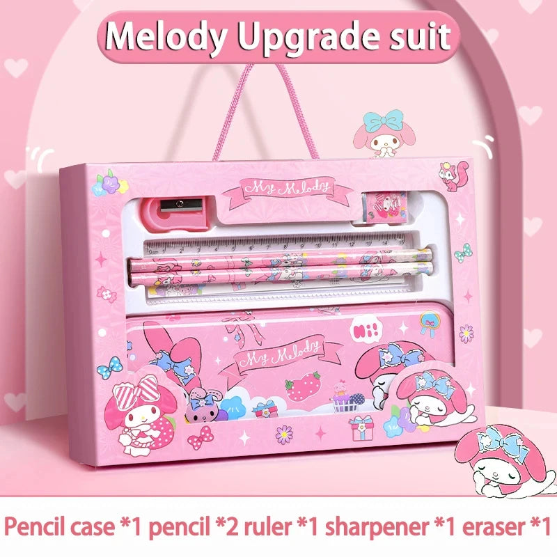 Gift Box Girls Primary School 12-Piece School Supplies for Children Kawaii New Hot