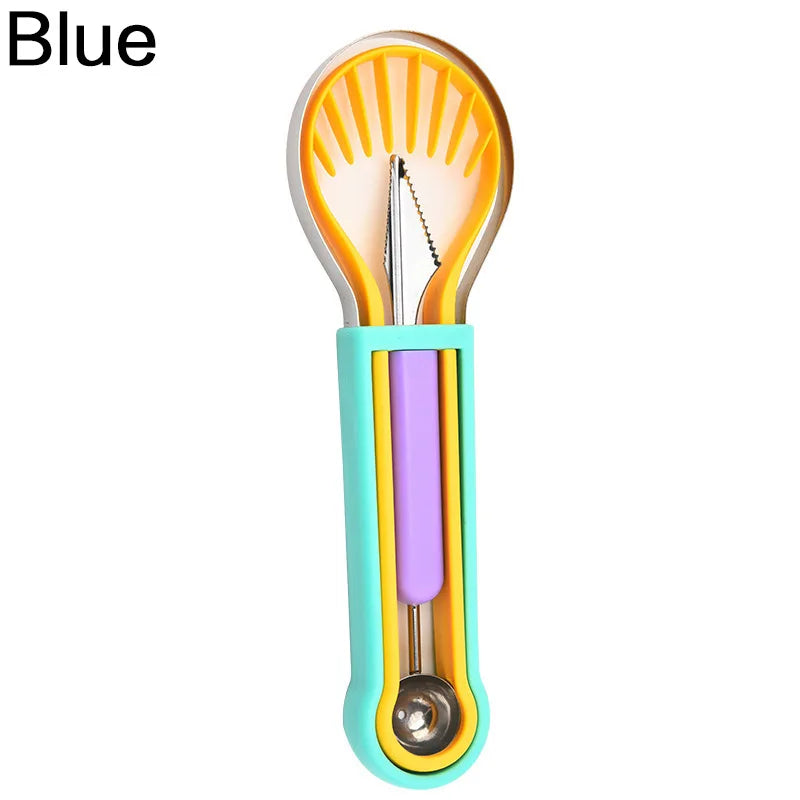 JJYY 3 In 1 Avocado Slicer Shea Corer Butter Fruit Peeler Cutter Pulp Separator Plastic