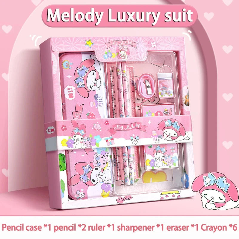 Gift Box Girls Primary School 12-Piece School Supplies for Children Kawaii New Hot