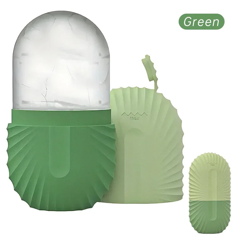 Facial Ice Cube Mold Silicone Freezing Beauty Lifting Ice Face Tool Eye Skin Educe Massager Roller Ball Skin Care Tools