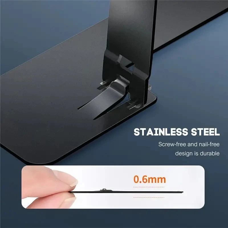 Smartphone Stand,  Foldable Phone Stand Stainless Steel Phone Kickstand, Adjustable Universal