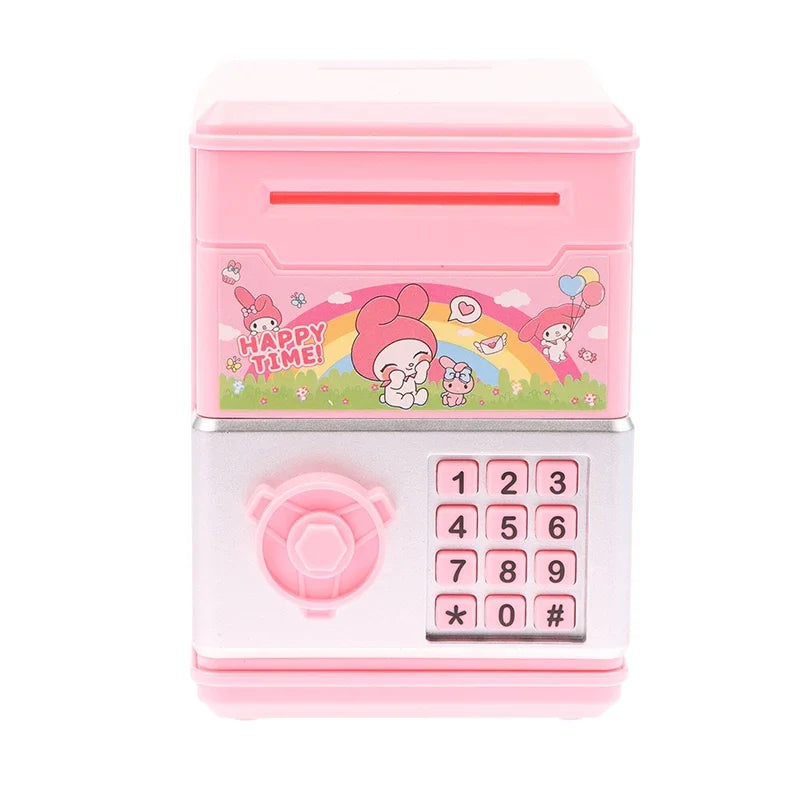 1 Piece Birthday Gift Sanrio Anime Kawaii Kuromi My Melody Cinnamoroll Safe Shape Children's Piggy Bank Girl Heart Cute Toy