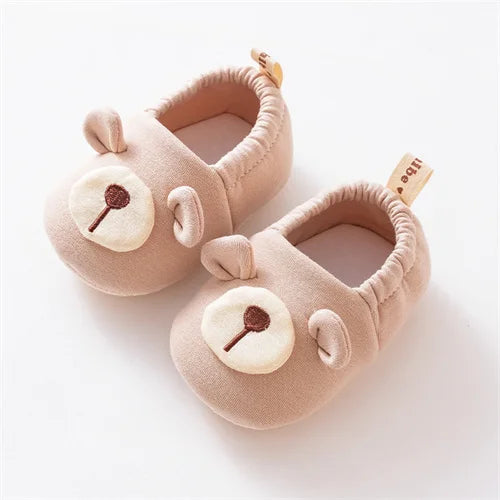 Newborn Baby Shoes For Girls Boys Cute Soft Toddler Floor Sports Infant First Walker Booties Casual Cartoon Baby Shoes Non-slip
