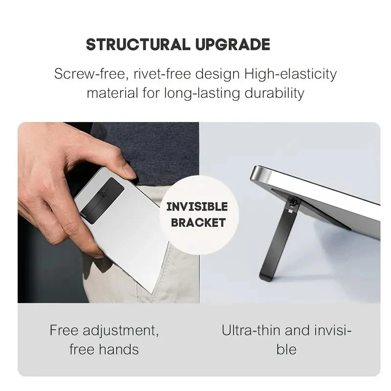Smartphone Stand,  Foldable Phone Stand Stainless Steel Phone Kickstand, Adjustable Universal